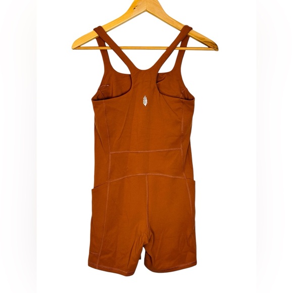 FREE PEOPLE Never Better Athletic Activewear One Piece Runsie Romper Pockets - Picture 4 of 15